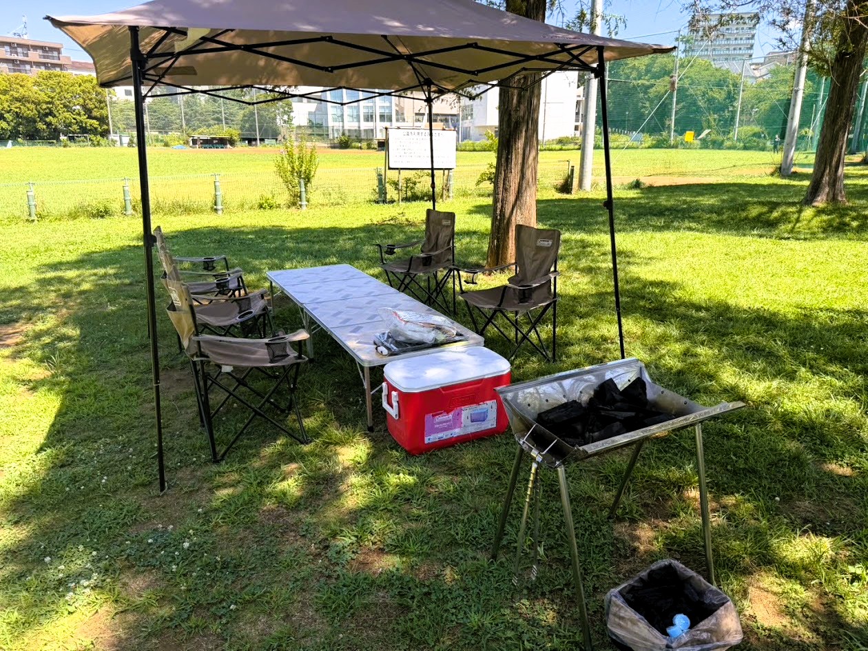 夏休み最後の週末はプラッツ習志野BBQ広場でBBQ♡